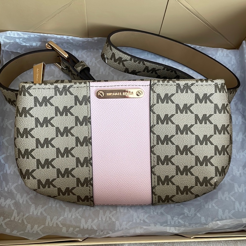 Soft pink/Beige Michael Kors Belt Bag